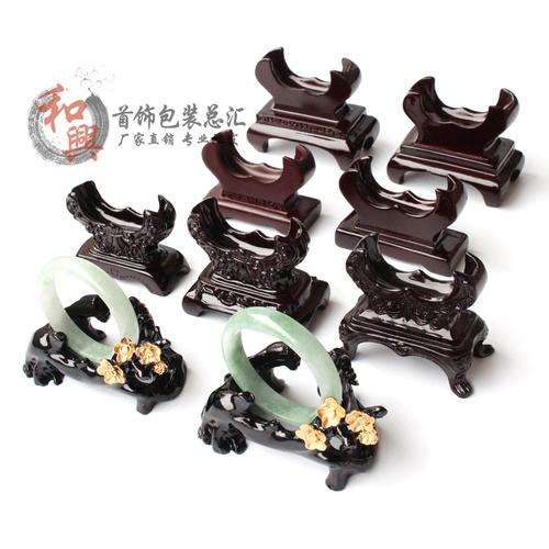 高档实木梅花手镯架 典雅之选，珠宝玉器的极致展现